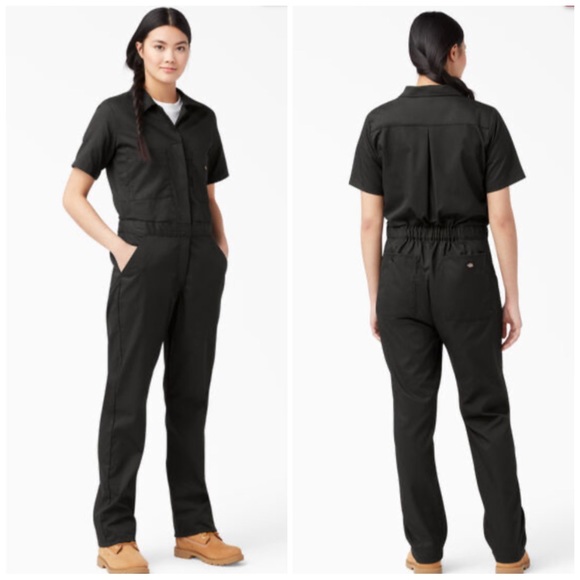 Dickies Pants - NEW Dickies Cooling Short Sleeve Coveralls Black Medium
